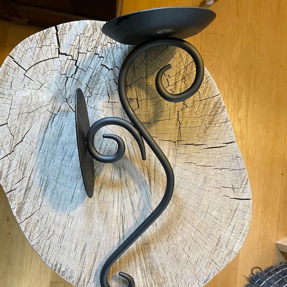 Wrought Iron Candle Sconce Pair - Picture 4 of 6